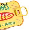 Cute Desk Storage Sardines Jewelry Box with Fishbone Partitions, Compact Mini Travel for Rings Case, Earrings Necklaces Container Women Portable