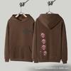 Mens Oversized Hooded Sweatshirt With Reversed Hook Print Loose Fit Cotton Pullover Fall Streetwear