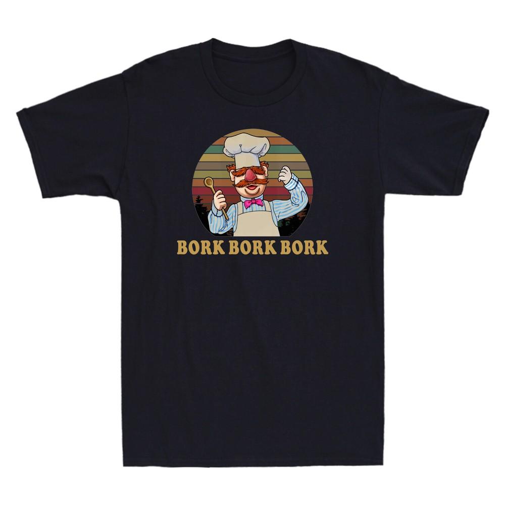 Vert Der Ferk Bork Bork Bork Funny Novelty Chef Gift Spoon Vintage Unisexs Tshirt