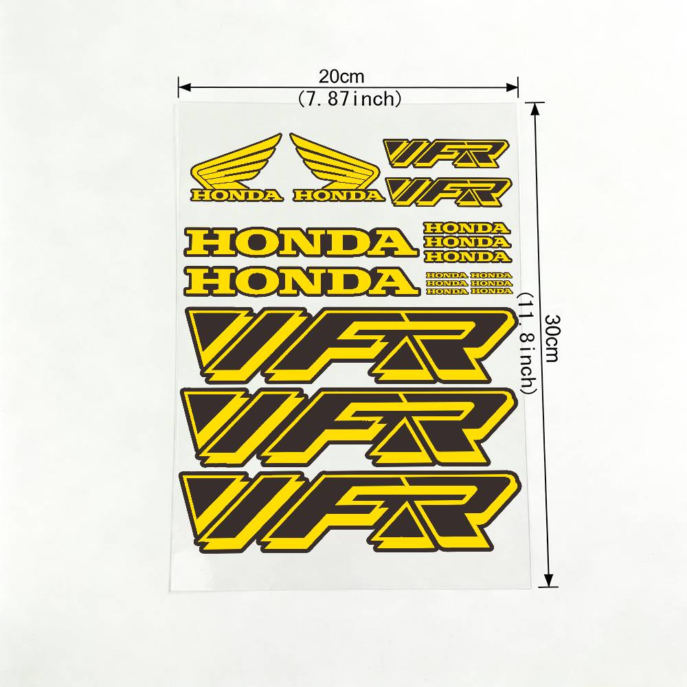 For HONDA VFR 18 Colors Reflective Motorcycle Stickers, 3M Safety Warning At Night In The Dark Scooter Helmets TP6 wsvj7