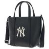 New MLB Artificial Leather Tote Basket Bag, Handbag, Shoulder Bag, Crossbody Bag Unisex Black 3AORS884N-50BKS-BLACK