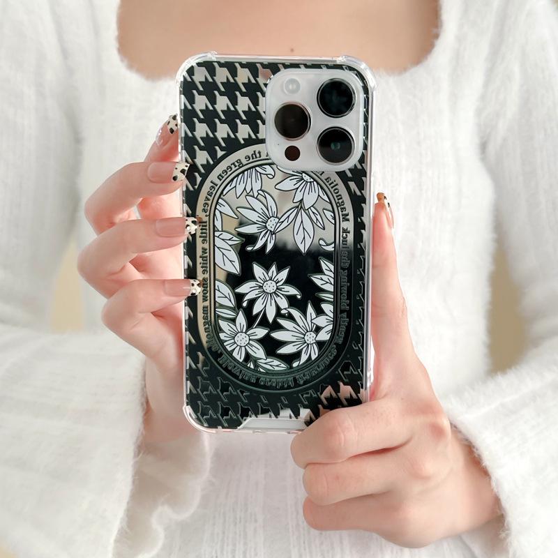 Zhitai Цветочный зеркальный чехол для iPhone 15/14, Apple 16, Huawei Mate 50, Xiaomi 14