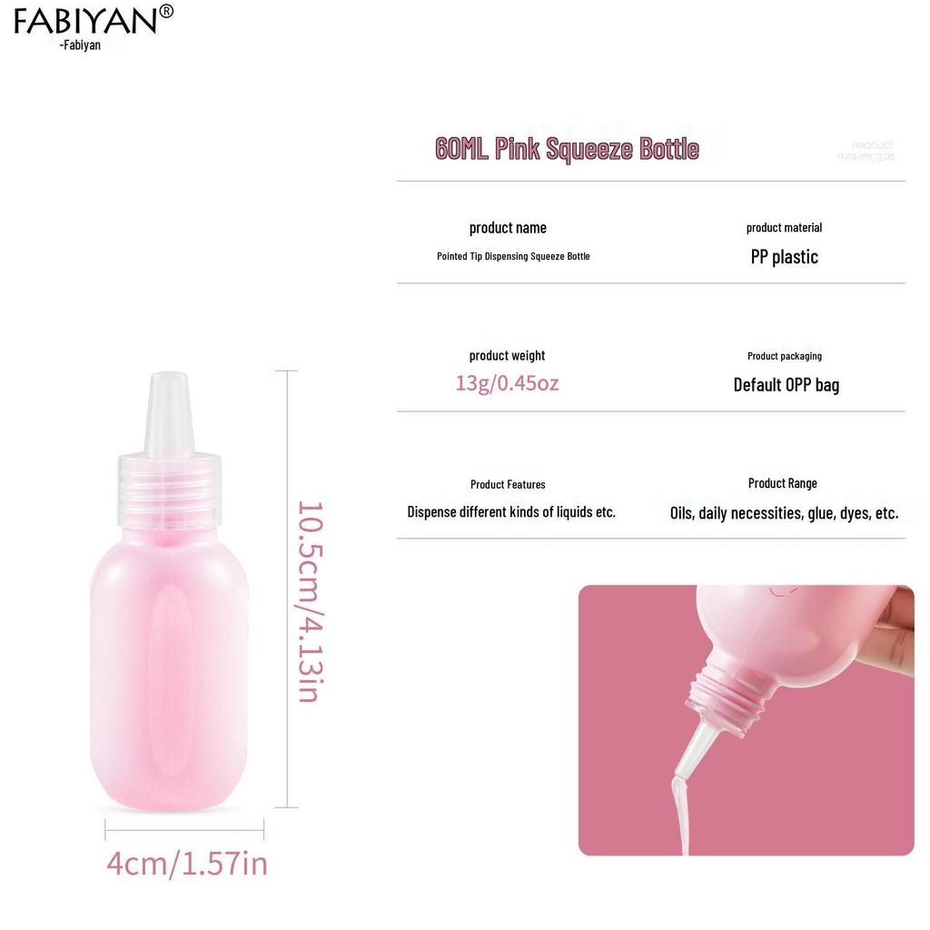 Многоразовая пластиковая туба с дозатором для лосьона, средства для умывания, крема, средства для снятия лака - Острый наконечник, Удобно для путешествий, В наличии