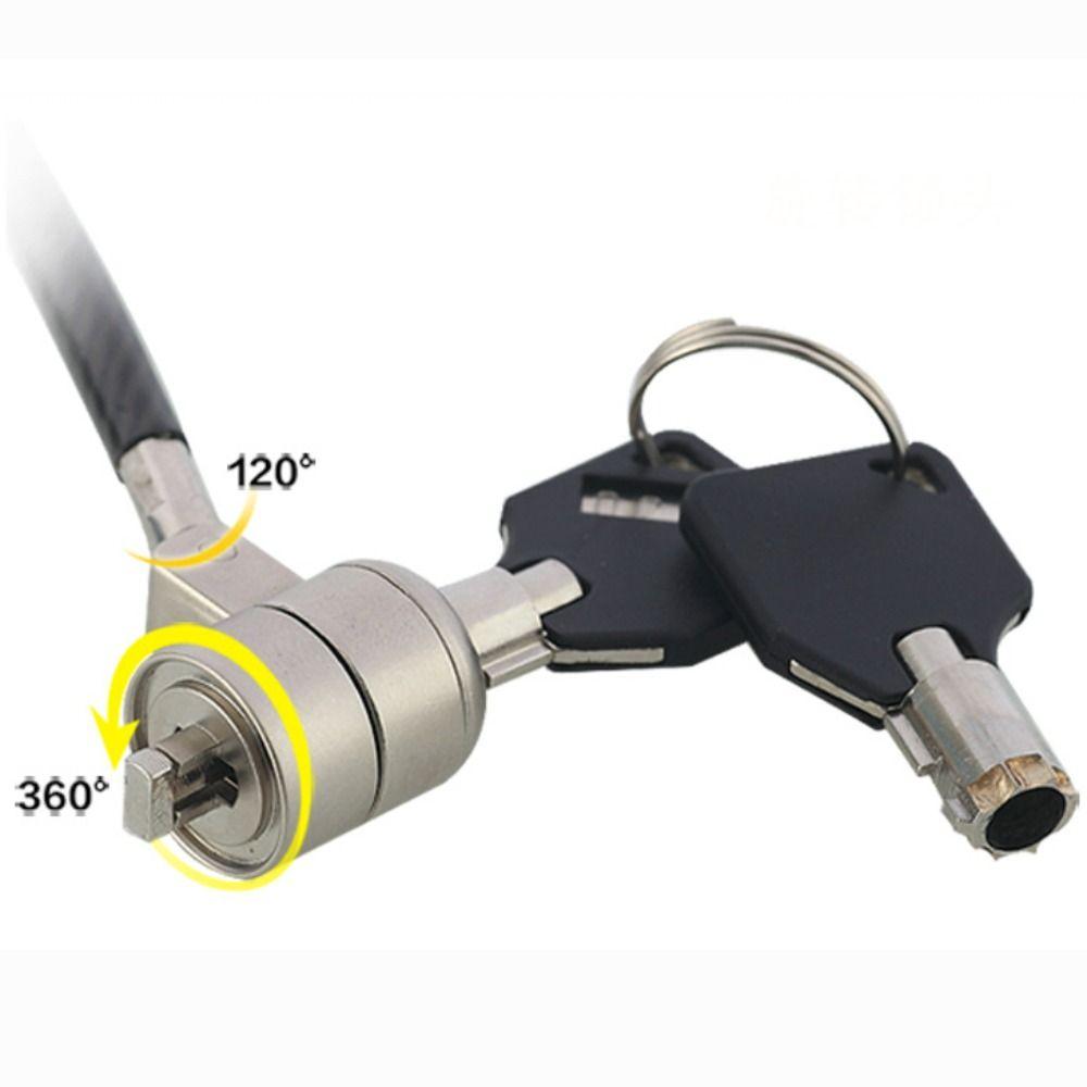 Universal Fit Laptop Theft Lock Steel Lock Anti-Theft Lock Heavy Duty Cable Security Lock School