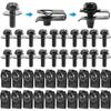20Pcs Car Body Bolts&U-nut Clips M6 Engine Cover Undertray Splash Shield Guard Bumper Guard Liner Retainer Fastener Rivet Screw