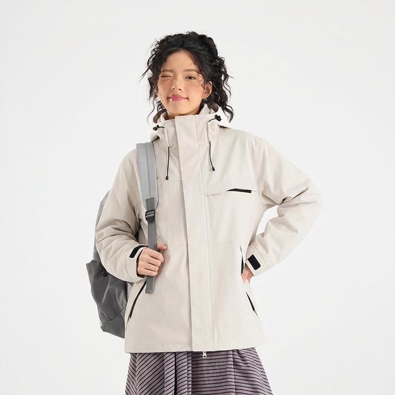 Men’s Detachable 3-in-1 Down Liner Shell Jacket with Custom Logo – Cold-Proof Outdoor Workwear Set for Women