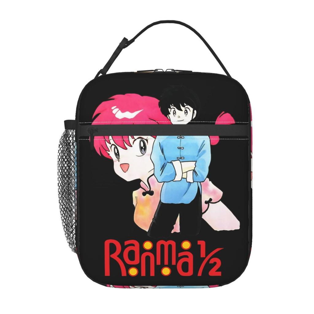 Ranma 1/2 Пи-чан и Генма Изолированная сумка-ланчбокс для хранения еды Портативный холодильник Термосумки для ланча для путешествий