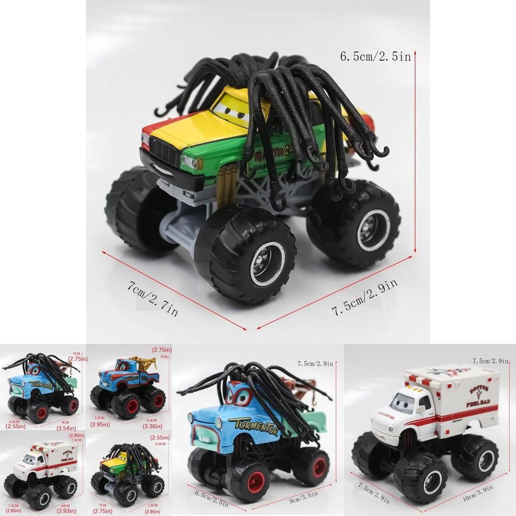 Realistic Animation Alloy Car Racing Cars Bigfoot Longhair Mater Children's Toys