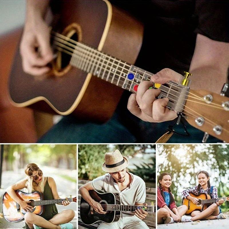 Инструмент для обучения игре на гитаре для начинающих, безболезненное крепление для пальцев, аксессуары для практики