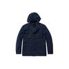 Solid Logo Outdoor Casual Waterproof Hooded Jacket Men Jacket Deep-Sapphire-Blue A427F-433