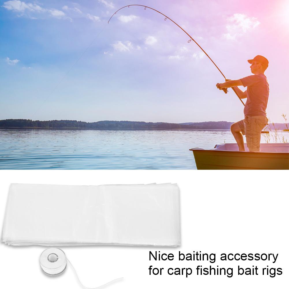 50Pcs PVA Fishing Mesh Refill Stocking Boilie Bait Bags 1Pc 20m String Accessory