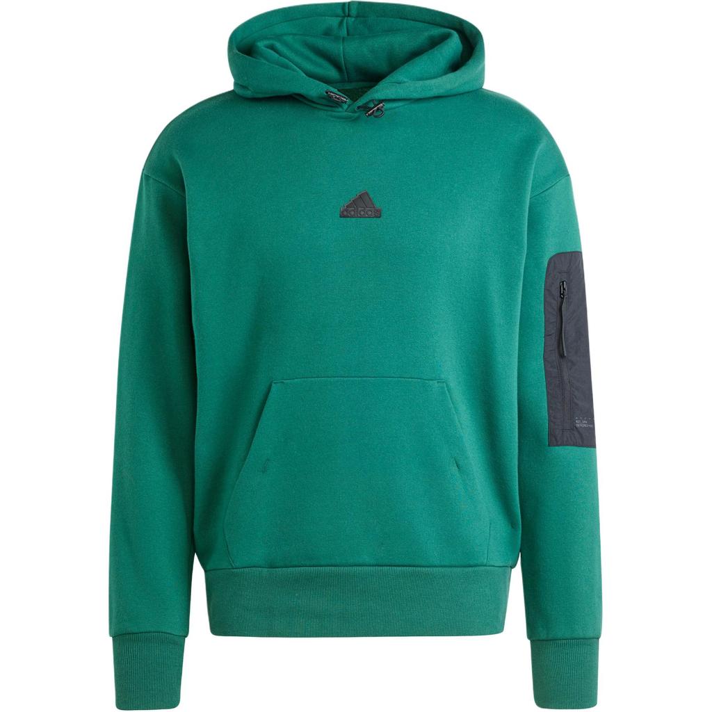 adidas Городской отдых Удобная повседневная спортивная флисовая толстовка с капюшоном унисекс толстовки лесно-зеленый IY1520