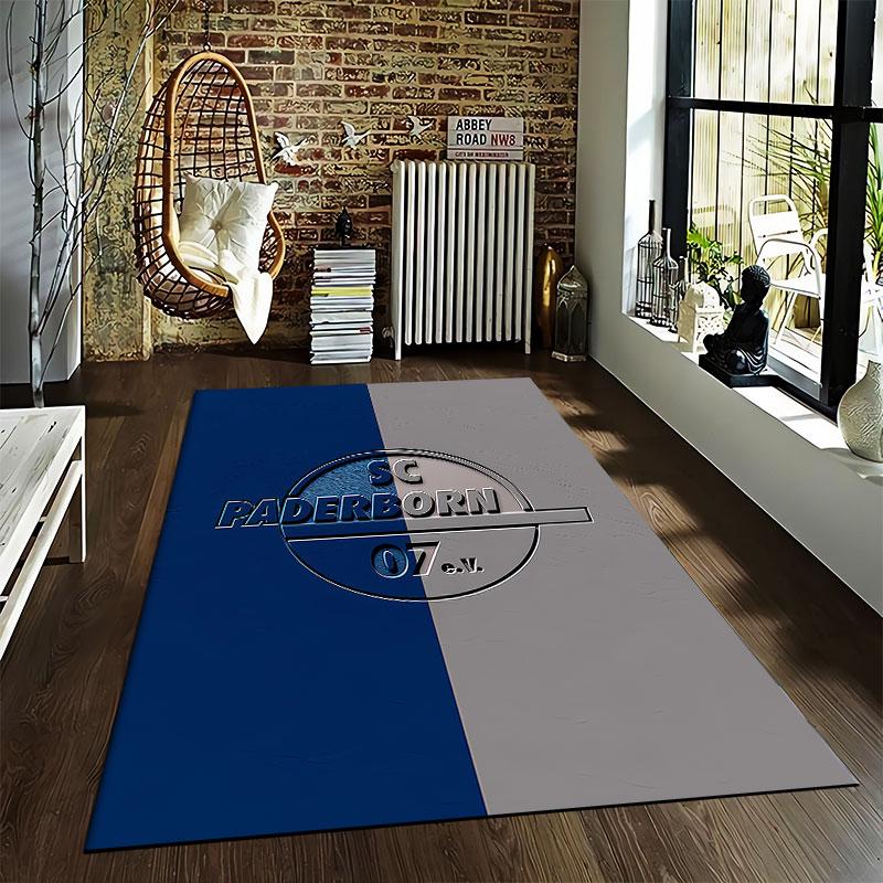 SC Paderborn Logo Carpet suitable as a non-slip mat for the living room or bedroom sofa