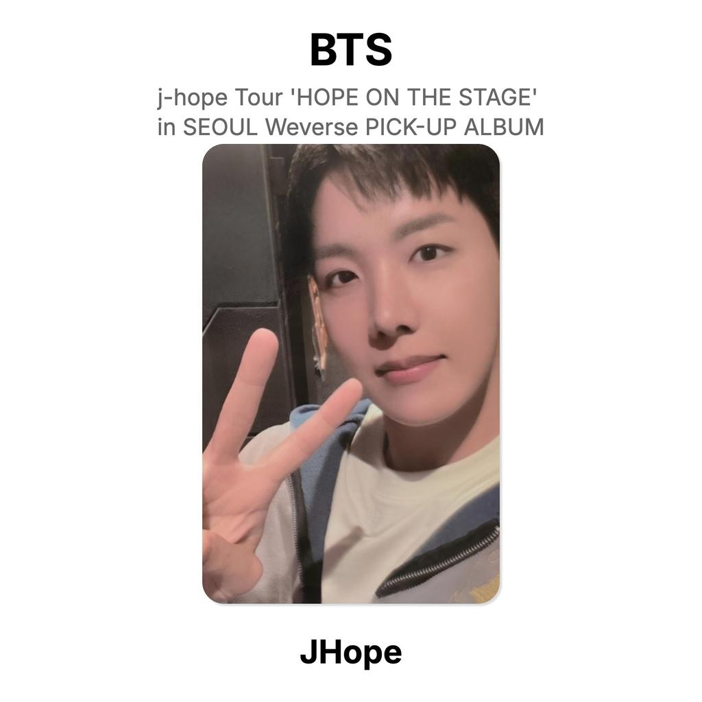 BTS Тур J-hope 'HOPE ON THE STAGE' в СЕУЛЕ Альбом Weverse PICK-UP Официальная фотокарточка