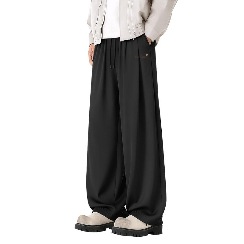 Tonlion Casual Pants Men's Thin Wide Leg Pants ASNTBSAGWKTK001643