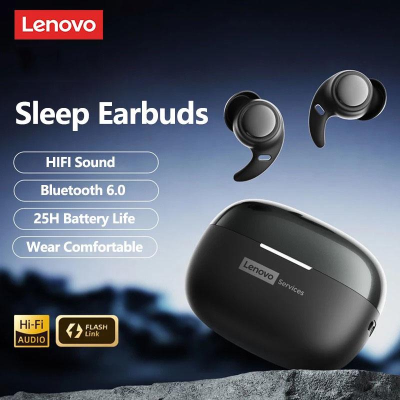 Оригинальные беспроводные Bluetooth 6.0 наушники Lenovo LE261 Sleep Earbuds для сна, HD-звонки, Hi-Fi звук, музыкальные наушники, подарки, 25 часов работы от аккумулятора, TWS, наушники с ENC