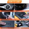 Electric Air Pump, 12V Air Compressor, Portable Compressor with LED Light Inflator Compressor Portable for Car Tires, Bicycle and Others