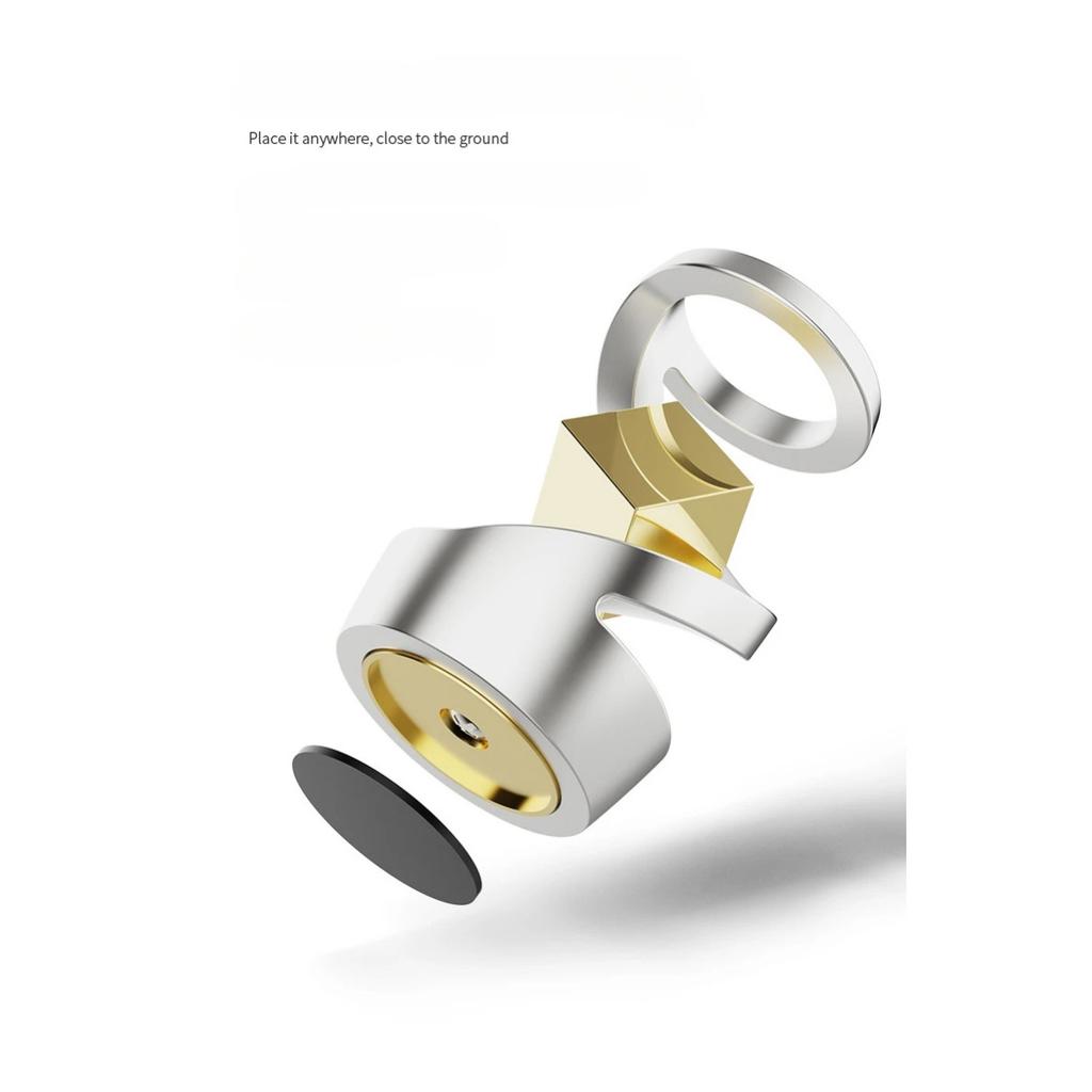 Relieve Stress Floating Gyroscope Official Desk Gadgets Metal Stress-Stress Reducing Toys Fidget Spinner Roller Spinning Top Tip