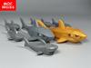 Конструктор MOC Пиратская Акула Карибское Море Животное 13см 8см Собранный Образовательные Строительные Блоки DIY Игрушки Подарки для Детей
