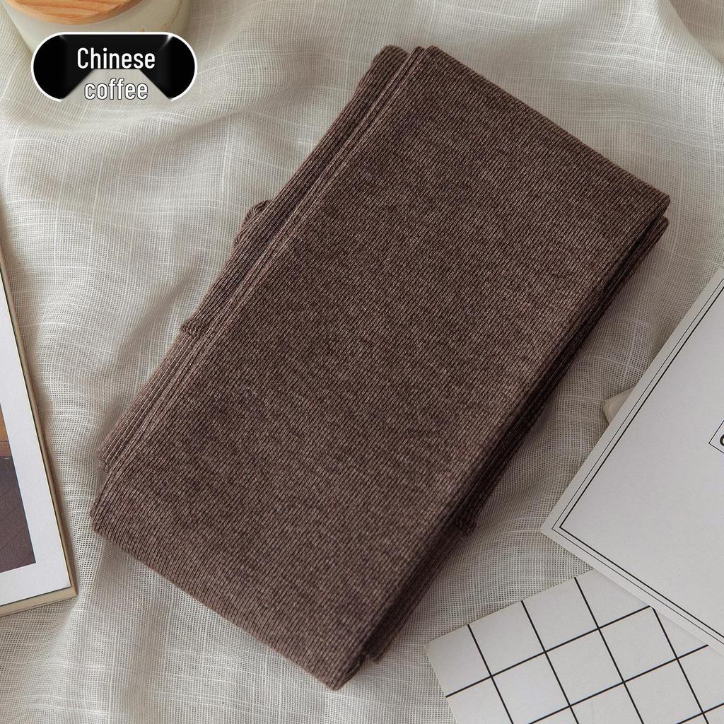 Extra Long Smoke Grey Fleece-Lined Micro Compression Vertical Stripe Women's Pantyhose Socks