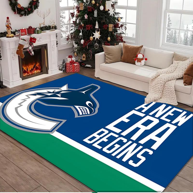 Vancouver Canucks Rug Area rug for Livingroom, Bedroom, Palyroom, Chair Rug, Office Rug, Floor mat, Large Size Fan Christmas Birthday gift