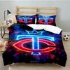 Neon Lights Minnesota Bedding Set 3pcs, High Quality Bedding Set Including 1pc Duvet Cover And 2pcs Pillowcases for Bedroom, Dormitory Gift