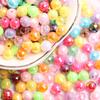 500 шт. DIY Ювелирные аксессуары Многогранные шарики AB Яркий цвет 6 мм Акриловые Креативные DIY Аксессуары