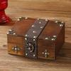 Деревянная Винтажная Шкатулка Для Украшений С Крышкой Для Домашнего Хранения И Защиты От Пыли