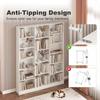 Bookcase with 17 Compartments 6-Tier 149 x 23.6 x 188 cm White