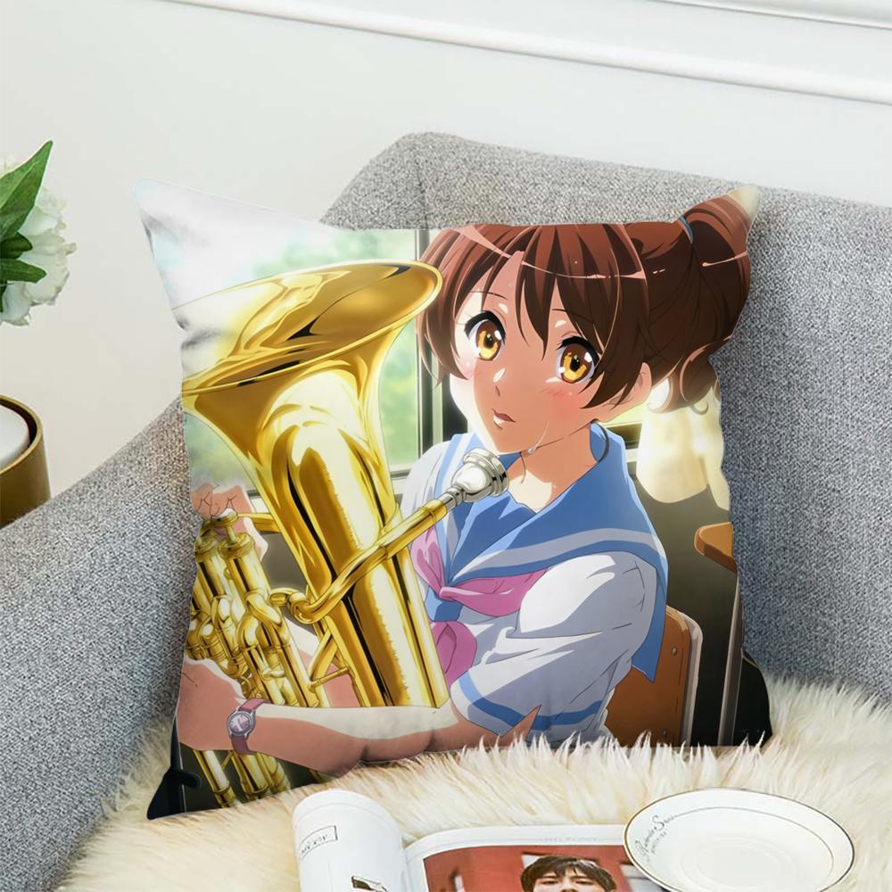 Чехол на подушку Sound Euphonium 3 для автомобиля, дивана, декоративный домашний, двусторонний принт, плюшевая квадратная декоративная подушка, чехол