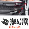 L/RHD For Ford Ranger Everest  2024 Interior door decorate accessories Handshake inner door window lift switch control cover