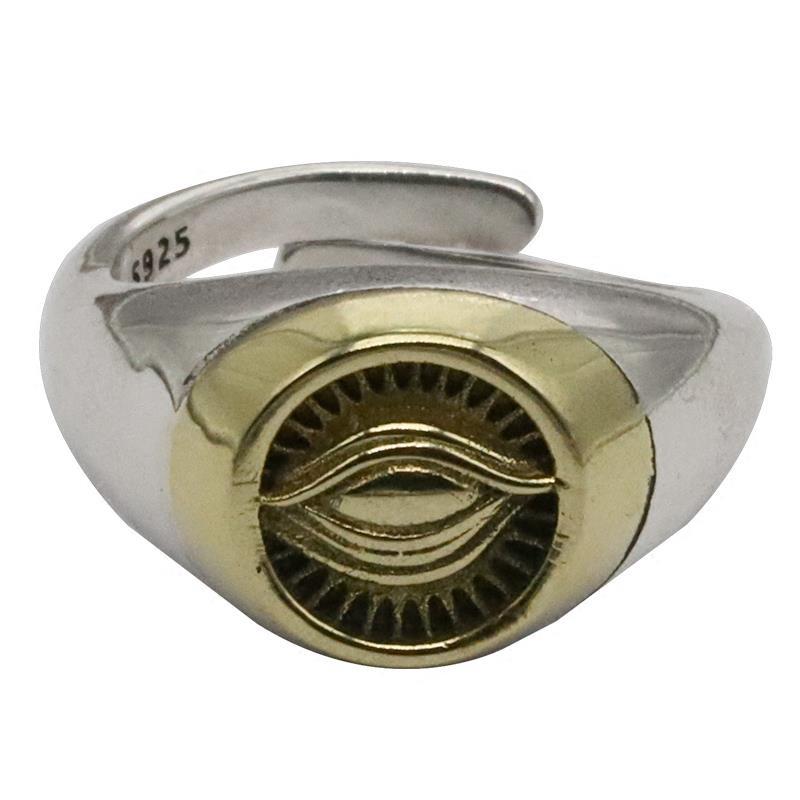 Silver Men 'S Ring Eye Of Horus Ring Guardian Muyu Fashion Trend Domineering Ring Jewelry Accessory