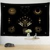 Гобелен Таро, настенный подвесной узор Солнца и Луны, богемное животное, психоделическое колдовство, хиппи, домашний декор