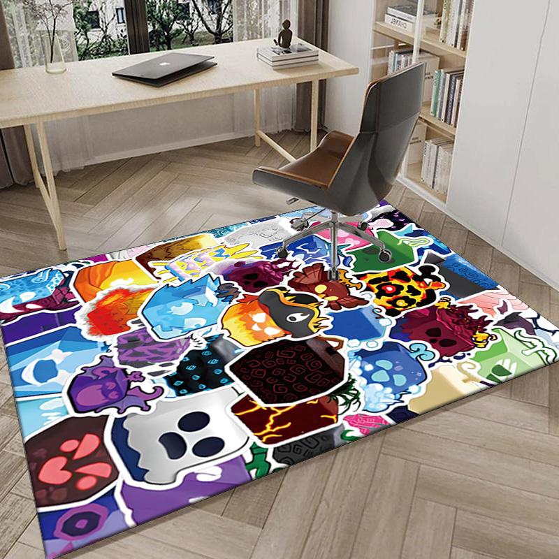 Colorful Cube Creatures Carpet, Chair Rug,Rug for Office Bedroom living rooms, Doormat decor Fan Gift Christmas Gift