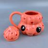Розовая кружка керамическая Пагода с крышкой с улыбающимся лицом 'Любовь', лидер продаж, чашка для кофе 'какашка', подарок на день рождения