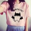 Trendy Summer Korean Style Women Short Sleeve T-shirt In Fashionable Loose Fit With Beautiful Print Designs Available In Multiple Sizes