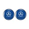 ZJH5   Carbon Fiber Texture Car Cup Coaster Non-Slip Waterproof Dustproof Cup Mat For Mercedes Benz A B C E S Class GLC GLA GLB GLE GLS