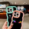 Мягкий чехол для телефона Macaron из ТПУ для Samsung A12 A13 A14 A15 A23 A24 A25 A53 A54 A55 A30 A50 J7 S20 S23 FE S24 Ultra Cover Ae73 Dark Eyes cat design art