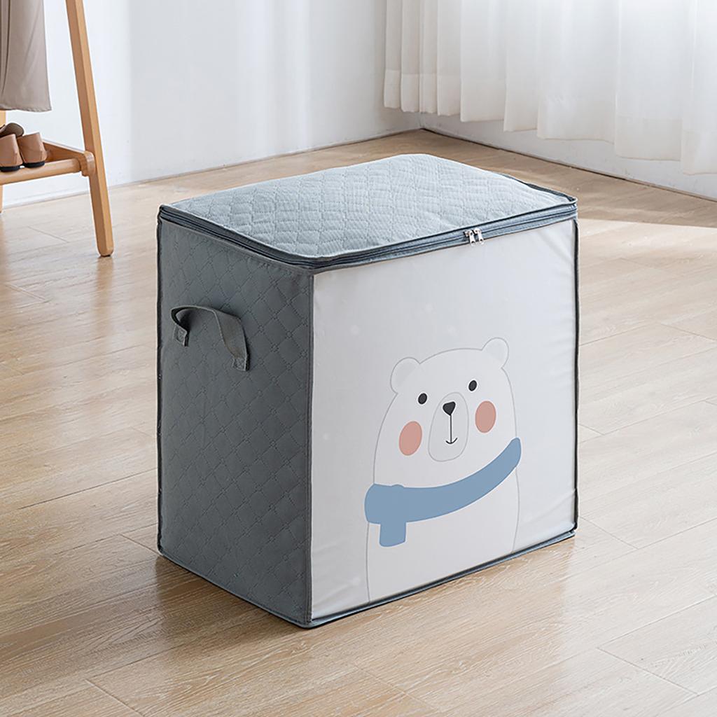 Складная сумка-органайзер для хранения с усиленными ручками на молнии, сумка для хранения одежды большой емкости