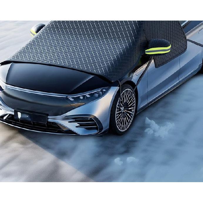 New Winter Snow-Proof Car Sunshade and Snow Shield, Extended and Thickened for Winter, Sunshade for Front Windshield, Snow Cover, Frost and Freeze