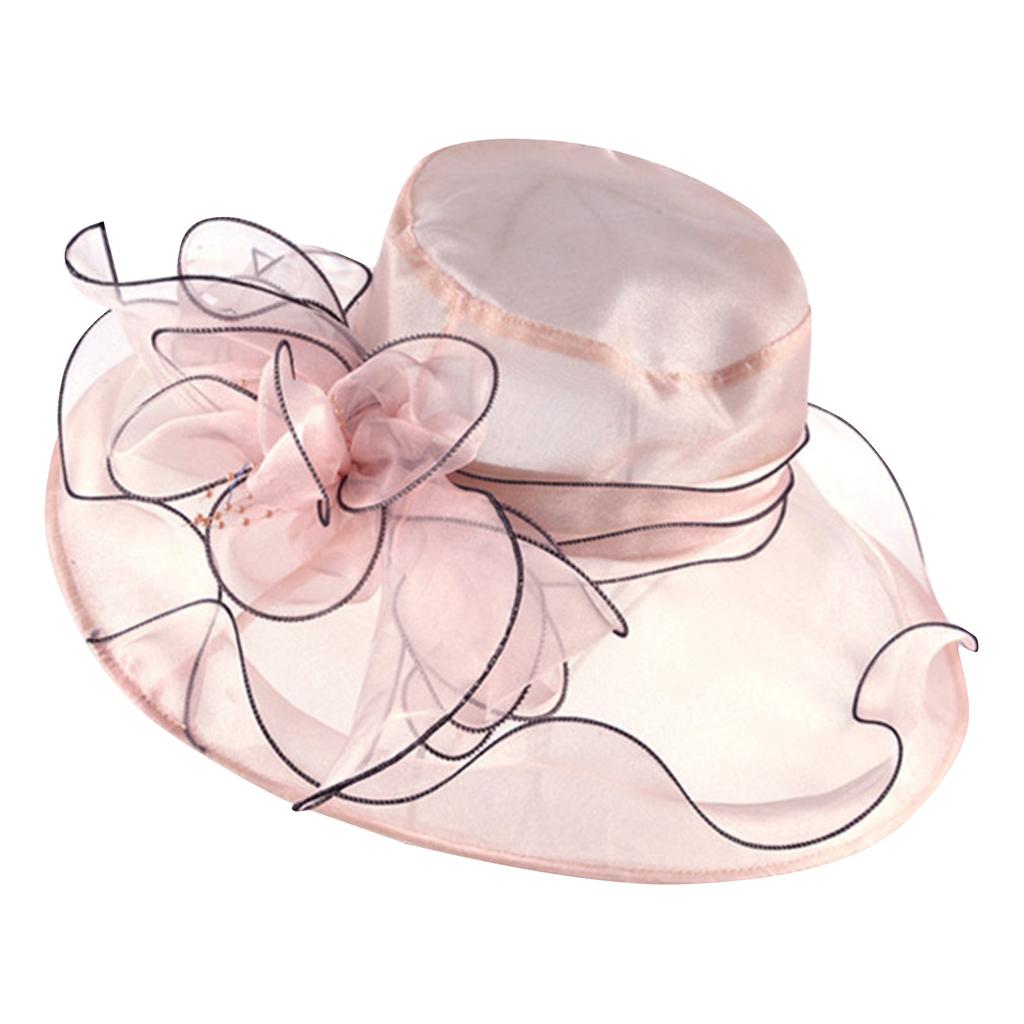 Women's Fashion Organza Church Fascinator Bridal Tea Party Wedding Hat