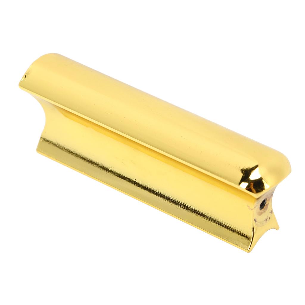 Гитарный слайдер с 4 медиаторами для пальцев Металлический слайд для укулеле Тон-бар Аксессуары для струнных инструментов Золотой цвет