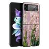 Прозрачный жесткий чехол для телефона с рисунком Ландыш для Samsung Galaxy Z Flip 7 6 5 4 Черная крышка для Galaxy Z Flip3 Складная сумка