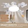 2025 Новый подключаемый потолочный вентилятор Drone Fan Light 4 вентилятора с регулируемой яркостью освещения для кухни, спальни, гостиной, кладовой, подвала, скрытого монтажа Подарки