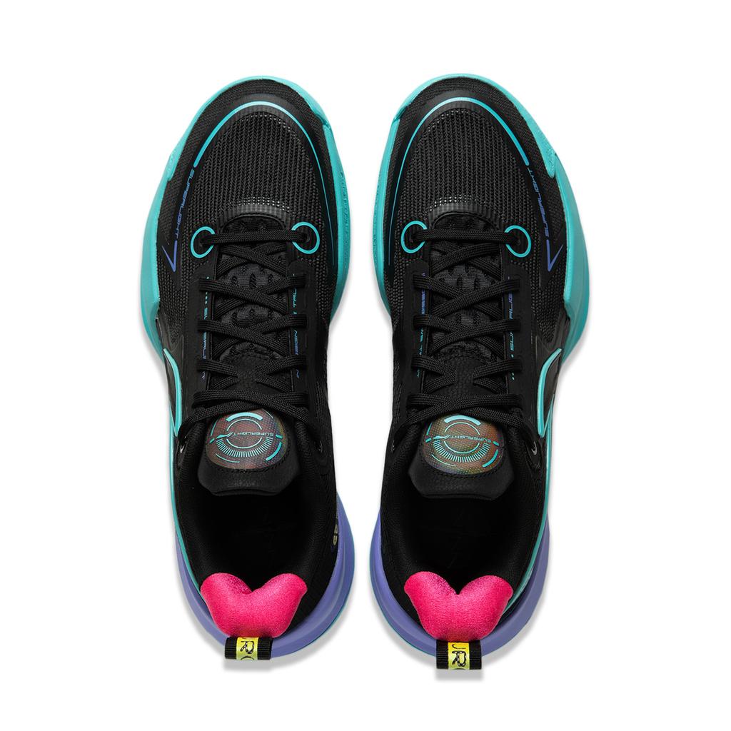 Li Ning Super Light V2 Амортизация Износостойкие Дышащие Поддержка Отскок Низкие Баскетбольные Кроссовки Мужские Черные ABAT029-4