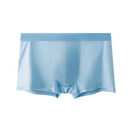 Мужское нижнее белье боксеры Эластичный дизайн со средней посадкой Однотонные шорты трусы U-выпуклые Тонкие мягкие трусики Повседневная носка