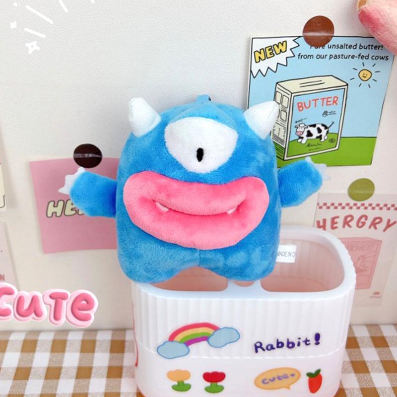 Брелок для ключей «Мультяшный сосисочный рот монстра» Забавный кролик плюшевая подвеска автомобильный брелок для рюкзака подвески для сумки Декор Аксессуары