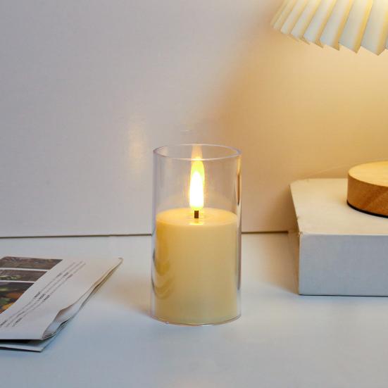 3 шт. беспламенных светодиодных свечей на батарейках мерцающие свечи светодиодные свечи для украшения дома кафе ресторана