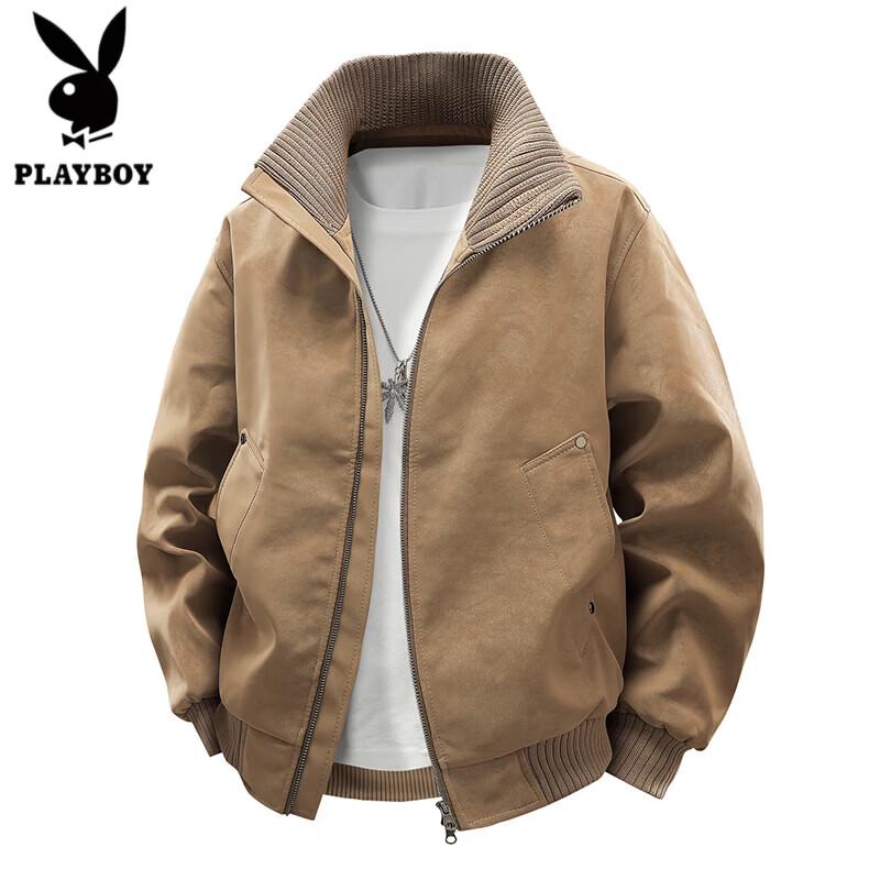 PLAYBOY Мужская американская байкерская куртка с воротником-стойкой в стиле тай-дай