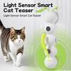 Intelligent Interactive Cat Toy Motion Activated Wack A Worm Post Toy With Tail Automatic Emerging from The Hole Teasing Cat Toy